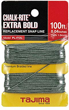 Tajima PL-ITOL Chalk-Rite Premium Grade Extra Bold Nylon Line, 1 mm Thick by 100-Feet