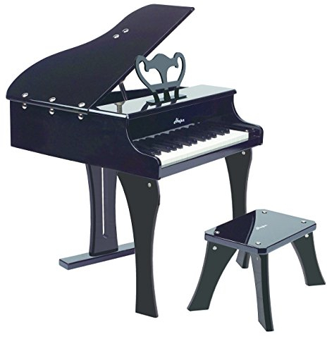 Hape Spielzeug-Flügel, Kinderinstrument, Spielzeugklavier, schwarz, ab 3 Jahre