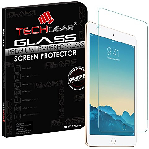 TECHGEAR Vidrio Compatible con iPad Mini 3, Mini 2 e Mini - Auténtica Protector de Pantalla Vidro Templado para Apple iPad Mini 3, Mini 2 & Mini