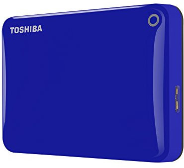 Toshiba Canvio Connect II 500GB Disque dur externe portable 2,5 pouces USB 3.0 - Bleu - HDTC805EL3AA