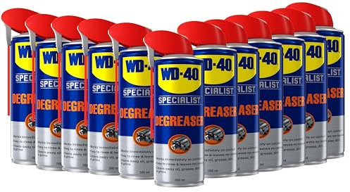 WD-40 Specialist Degreaser 12 pack of 500ml: Professional Strength Cleaner & Degreaser. Dissolves Stubborn Grease, Restores Surfaces to Pristine State