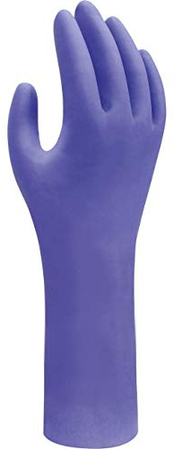 SHOWA 7555 Nitril – Beschichtung, Einweghandschuh, Kobaltblau, 9/L