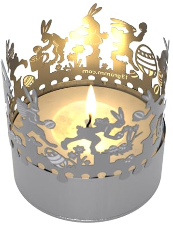 Ostern Schattenspiel – Magisches Flackern der Kerze, projiziert zauberhafte Ostermotive, perfekte Dekoration fürs Osterfest, tolles Geschenk!