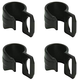 Innenzelthaken 20-25mm mit Schlitz 4 Stück Zeltclip schwarz