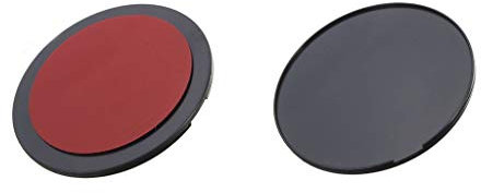 P Prettyia 2x Circular Adhesive Dash/Console Disc with Adhesive Suction Cup Base For Car Dashboards Garmin TomTom GPS Smartphone Dashboard Disc 72mm