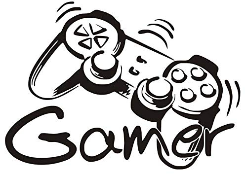 Gamer Controller Wand Aufkleber, Game Boy Wanddeko Aufkleber, Wand-Dekor Gamer Dekorationen für Zuhause, Spielzimmer Schlafzimmer Jungenzimmer Tapete 16.4''L x 11.7''H