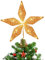 Toyvian beleuchteter Stern mit eingebautem LED 3D Hohlglitter beleuchteten Schneebaum Topper für Wohnungseinrichtung Partys