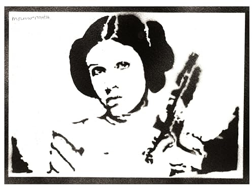 moreno-mata Echtes Handgemachtes Graffiti Prinzessin Le... Filme Aesthetic Poster & Kunstdrucke Bilder Plakat Handmade Deko Wandbilder Wohnzimmer Wanddeko Geschenke für Männer und Frauen