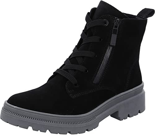ara Damen Dover Stiefelette, Kalbvelour Schwarz, 37.5 EU