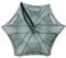 6/12 Holes Automatic Folding Fish Trap, Fish Shrimp Minnow Crayfish Crab Baits Cast Mesh Trap, Portable Bait Cage Traps Magic Fishing Net(6 Holes)