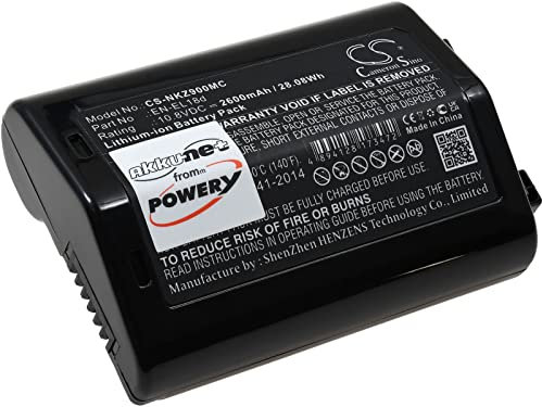 Batteria adatta per fotocamera Nikon D6, Z9, 10,8 V, agli ioni di litio