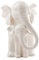 Levemolo Weiße Verzierungen Figur Home Keramik Statue Ornament Mutter Tier Baby Elefant Weiß Kind Figur Porzellan Elefanten Schmücken Mama Skulptur Keramik