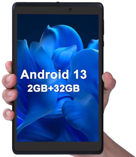 C idea Tablet da 8 pollici con Android 13, tablet PC giovanile con visualizzazione di luce blu WiFi doppia fotocamera 32 GB + 512 GB estesa HD protezione oculare di sicurezza per adolescenti e adulti