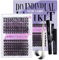 Wendy Lashes Lash Extension Set Wimpern Extensions Set Wimpern Extensions Kit Lashes Extensions Set mit Kleber wimpern extensions(FD18+B-D Curl)