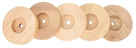 Veemoon 5 Stk Runder Lampenhalter Kleiner Lampenfuß Lampensockel Aus Holzstab Basis Für Nachtlicht Runder Tischlampensockel Lampenfuß Aus Holz Schreibtischlampe E27 Hölzerner Damm