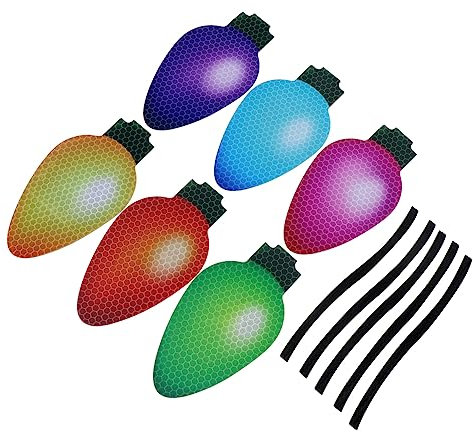 BUGUUYO Autoaufkleber 1 Satz Reflektierender Glühbirnenmagnet Kühlschrankaufkleber Dekorationen Stamm Aufkleber Für Kühlschränke
