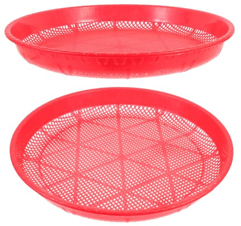 Alipis Paletta per La in Plastica Paletta per La Air- Mesh Setaccio per Farina di Scolavivande Design Salvaspazio per La Cucina