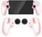 Silicone Grip Cover Case for PlayStation Portal, Anti-Slip Controller Protective Sleeve Ergonomic Handle Case with 2 Thumb Grip Caps for PS Portal Gaming Accessories (Pink)
