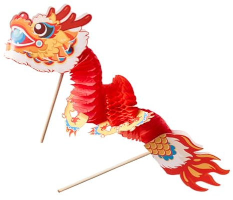 ifundom 1ensemble Kit De Décoration Papier De Dragon Chinois pour an Festival Printemps Facile à Assembler Réutiliser