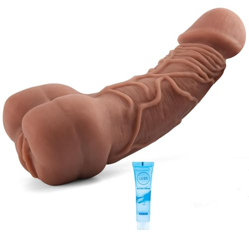 8.3 inch Soft Monster Dildo to Enlarge Prolong Penis Sleeve