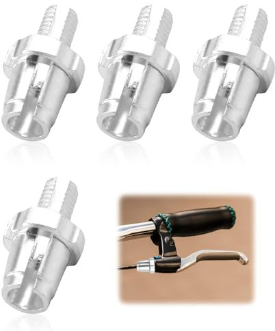 Aisikoo 4 Stück M7 Fahrrad Bremshebel Einstellschraube, Bremshebel Regler Schrauben, Aluminiumlegierung Bremszug Stellschraube für Mountainbike, Rennrad, MTB, Fahrrad