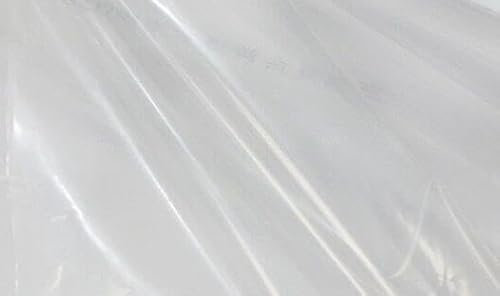 CHIHEUNG 3PCS 2 x 3M Clear Polythene Sheeting, Plastic Sheeting, Thick Polytunnel Cover for Gardening, Greenhouse, Furniture, Painting