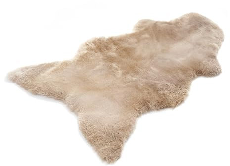Decorating Sheepskins Premium Schaffell Echt Groß, Lammfell Echt Cappuccino Geschorenes 110-120 cm, Fell für Stuhl, Alternative zu Kunstfell, Lammfell Teppich für das Sofa, Lammfelle, Schaffelle