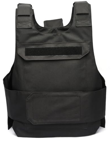 Xweptuy Plate Carrier Vest Waterproof & Wear-Resistant Vest with Hollow Grooves Quick Release Costume with Hidden Pocket for Outdoor Training