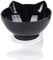 UKCOCO Inclinable en Plastique pour Chat Protège-Cou Design d'oreilles de Chat Bol Antidérapant et Pratique pour Animaux de Compagnie