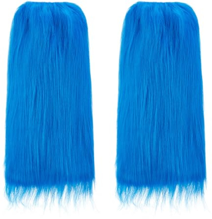 Women's Faux Fur Leg Warmers Winter Warm Furry Leg Warmers Soft Cozy Boot Cuffs Cover for Christmas Cosplay Costume Accessory