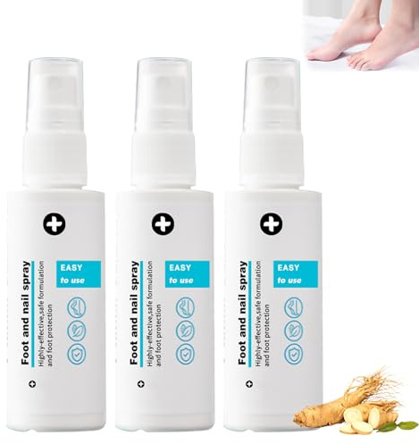 Fuß Spray, 3 Stück Fußspray Pflege, Foot & Nagel Spray zur Nagelreparatur Geruchsbekämpfung, Linderung von Fußinfektionen, Schnell Wirksam, Fußpflegespray Feuchtigkeit, Sanft & Sicherer Formel