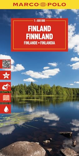 MARCO POLO Reisekarte Finnland 1:800.000: Straßenkarte und Autokarte mit sehenswerten Strecken, Highlights und digitaler Erweiterung (Marco Polo Maps)