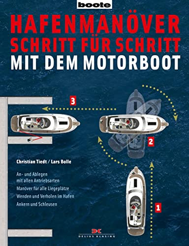 Hafenmanöver Schritt für Schritt - mit dem Motorboot: An- und Ablegen mit allen Antriebsarten. Manöver für alle Liegeplätze. Drehen und Verholen im Hafen. Ankern und Abschleppen. Richtig Schleusen