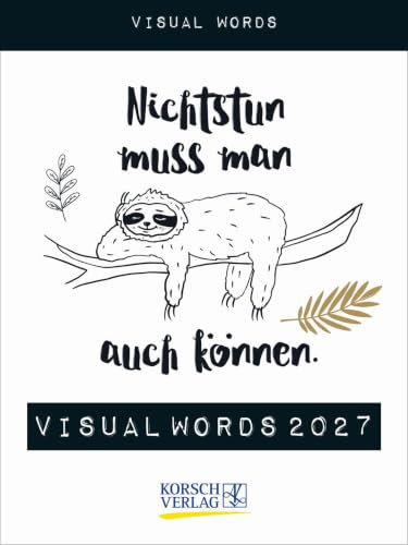 Visual Words 2027: TypoArt Tages-Abreisskalender