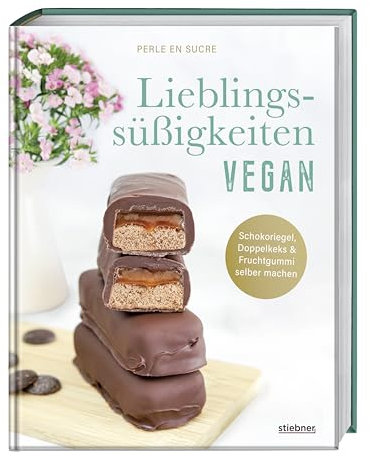 Lieblingssüßigkeiten vegan: Schokoriegel, Doppelkeks & Fruchtgummi selber machen. Das Rezeptbuch für vegane Süßigkeiten wie Riegel, Kekse & weitere leckere Lieblings-Snacks von früher und heute
