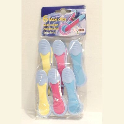 Pince Linge Maxi x6 bimatière