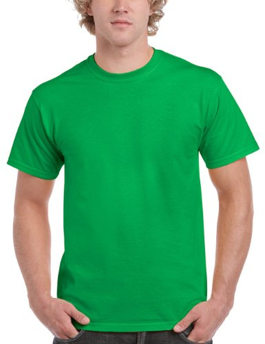 GILDAN Men's Crew Neck Short SleeveT-Shirt - Green - Grün (Irish Green) - XXX-Large