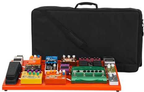 Gator Cases Aluminum Pedal Board with Carry Bag; Extra Large: 32 x 17 | Orange (GPB-XBAK-1)