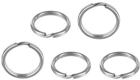 AURORIS - kleine Schlüsselringe aus Edelstahl - Größe wählbar - Variante: 5 mm / 20 Stück