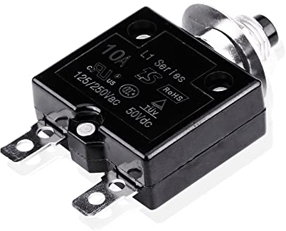 KIMISS Manual Reset Interruttore termico Interruttore sovratemperatura Protezione sovraccarico(10A)