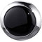 MATERIA Damen Kettenanhänger Onyx schwarz rund - 925 Silber Anhänger schwarzer Stein groß inkl. Etui - KA-431-ohne Kette