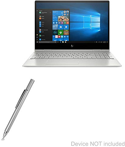 BoxWave Stylus Pen for HP ENVY x360 Convertible 2-in-1 Laptop (15.6) - Universal Capacitive Touch Screen Stylus - Metallic Silver