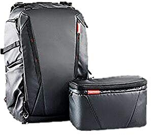 PGYTECH OneMo Camera Backpack 25L with Shoulder Bag for Sony 200-600mm Lens, Canon, Nikon, Drone, DJI OSMO Action/Pocket/OM 4, Mavic Air 2/Mini/2, DSLR/SLR Mirrorless, Camera Tripod (Twilight Black)