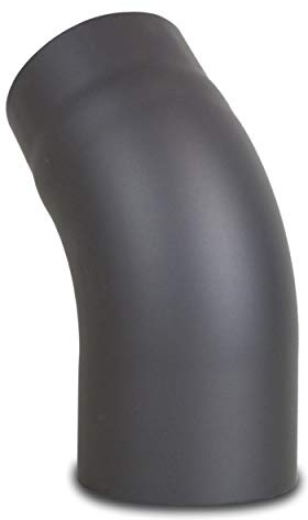 LANZZAS Ofenrohr Bogen 45° Grad gezogen, im Durchmesser, DN, Ø 150 mm, Farbe: gussgrau - weitere Rohre aus unserem Sortiment, finden Sie hier.