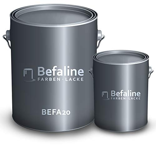 Befaline © BEFA-20 2K Epoxidharz Bodenbeschichtung I 10 kg Steingrau I stark belastbar & weichmacherbeständig I geeignet für Werkstatt, Garagenboden, Keller, etc.