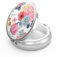 Pill Box 3 Compartment Medicine Case, Portable Metal Medicine Organizer - Decorative Vitamin Case with Unique Flower and Succulents Design