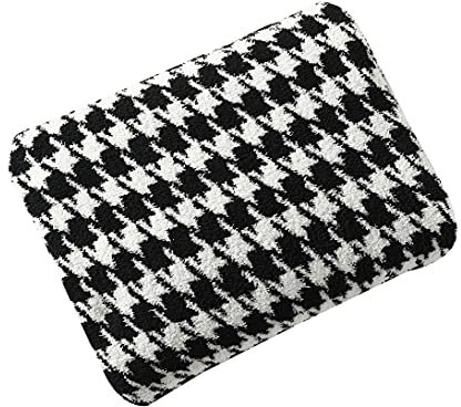 KAISUN Manta para Sofá, Bufanda Suave Chal Portátil Sofá Cama Aire Acondicionado Manta Colcha, para Sofá Cama Hogar Decorativo (Color : Black)