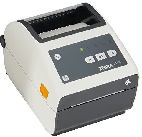 ZEBRA ZD421-HC Drucker mit Abreißkante - 300 DPI - Thermodirekt - 108 mm max. Druckbreite, BTLE, LAN, USB, USB-Host Schnittstellen (ZD4AH43-D0EE00EZ)