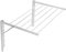 ABJ Majka Wandwäschetrockner - Metall, Wandmontage, 60cm, Weiß - Ideal für Bad oder Balkon - Trocknet schnell und platzsparend