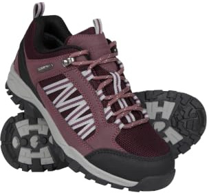 Mountain Warehouse Path Womens Outdoor Walking Shoes | Durable & Waterproof Ladies Footwear with Great Grip & Stability, Cushioned Footbed for All-Day Comfort, For Hiking, Trekking